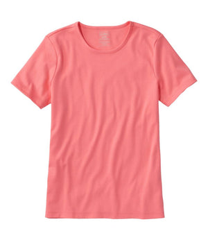 Women's Pima Cotton Tee, Short-Sleeve Crewneck