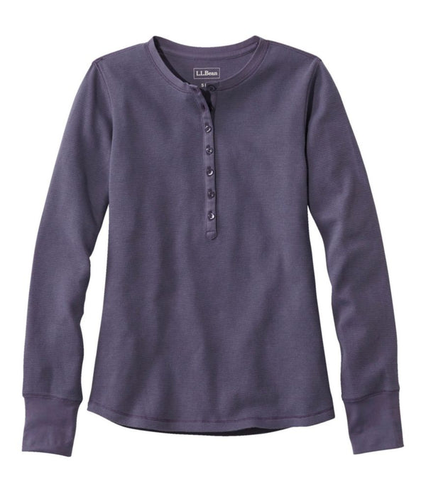 Women's Waffle-Knit Henley