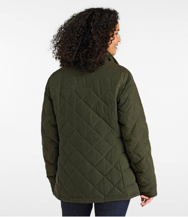 Women's L.L.Bean Upcountry Waxed-Cotton Down Jacket
