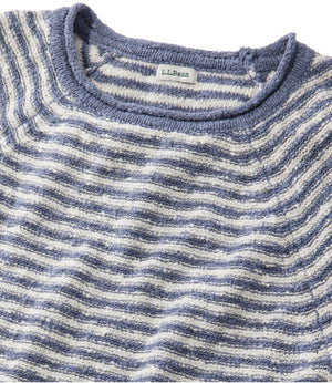 Women's Midweight Cotton Slub Rollneck Pullover Stripe