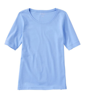 Women's L.L.Bean Jewelneck Tee, Elbow-Sleeve