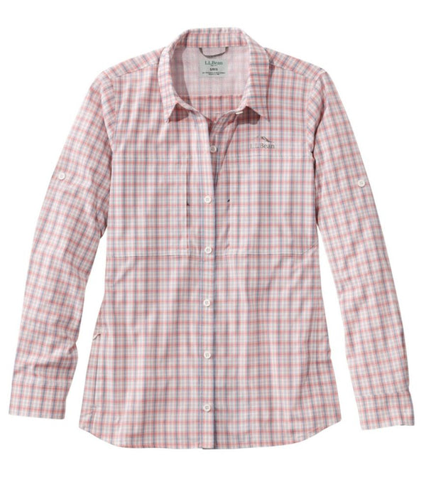 Women's Tropicwear Pro Stretch Shirt, Long-Sleeve Plaid