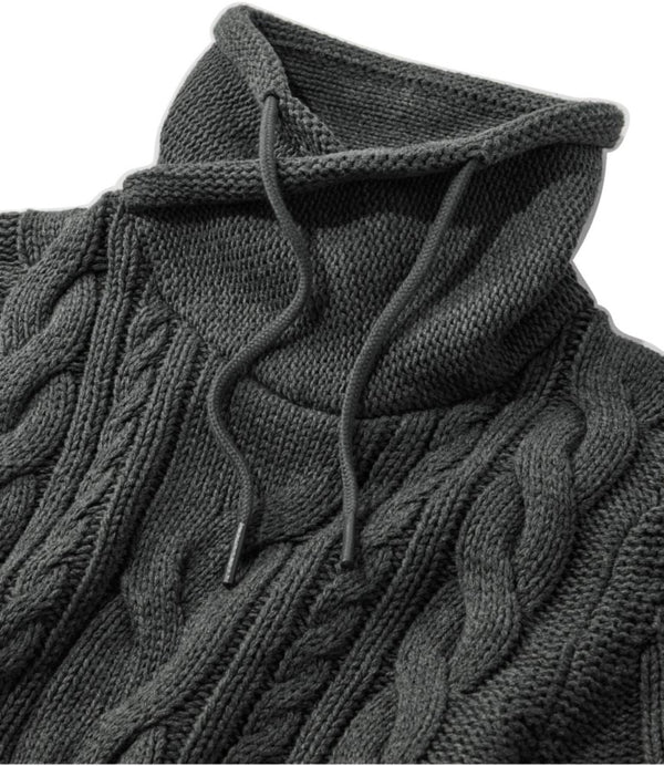 Women's Double L® Mixed-Cable Sweater, Funnelneck