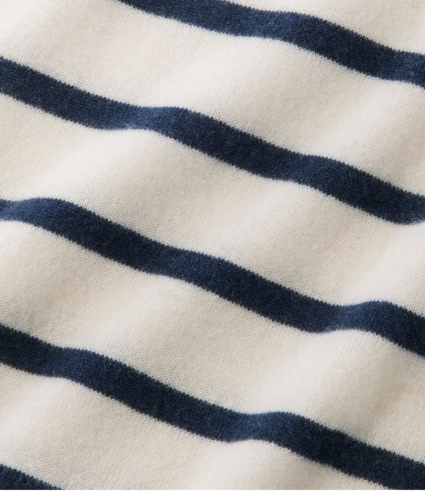 Women's Classic Cashmere Sweater, Crewneck Stripe