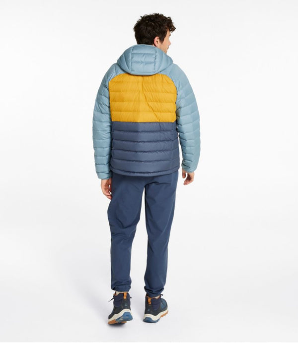 Men's Bean's Down Hooded Jacket, Colorblock