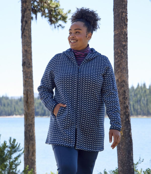 Women's L.L.Bean Sweater Fleece Coat, Print