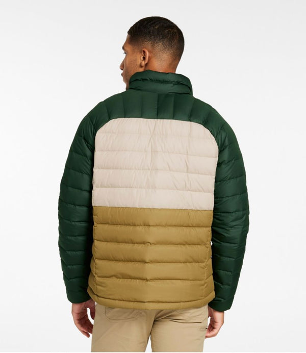 Men's Bean's Down Jacket, Colorblock
