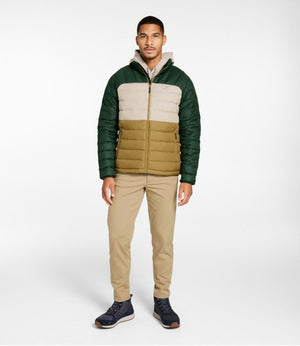 Men's Bean's Down Jacket, Colorblock
