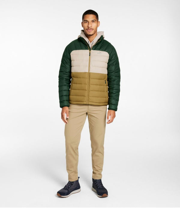 Men's Bean's Down Jacket, Colorblock