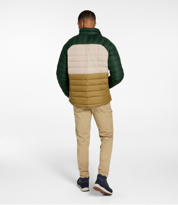 Men's Bean's Down Jacket, Colorblock