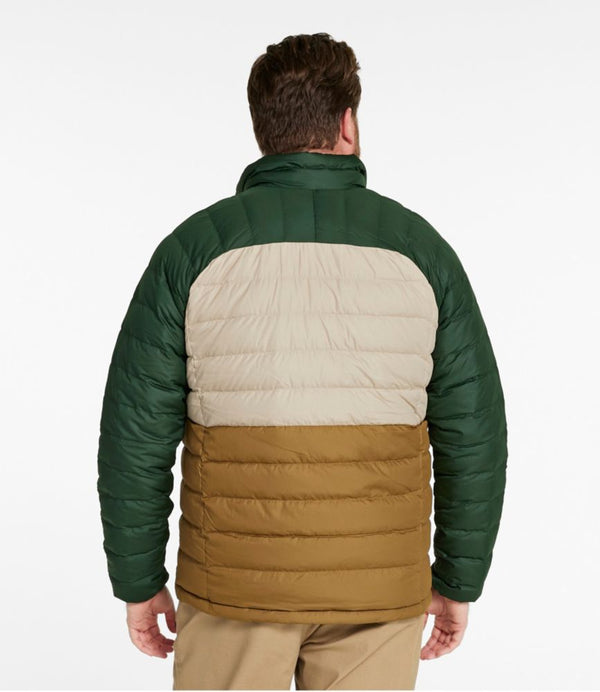 Men's Bean's Down Jacket, Colorblock