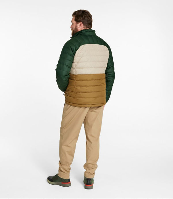 Men's Bean's Down Jacket, Colorblock