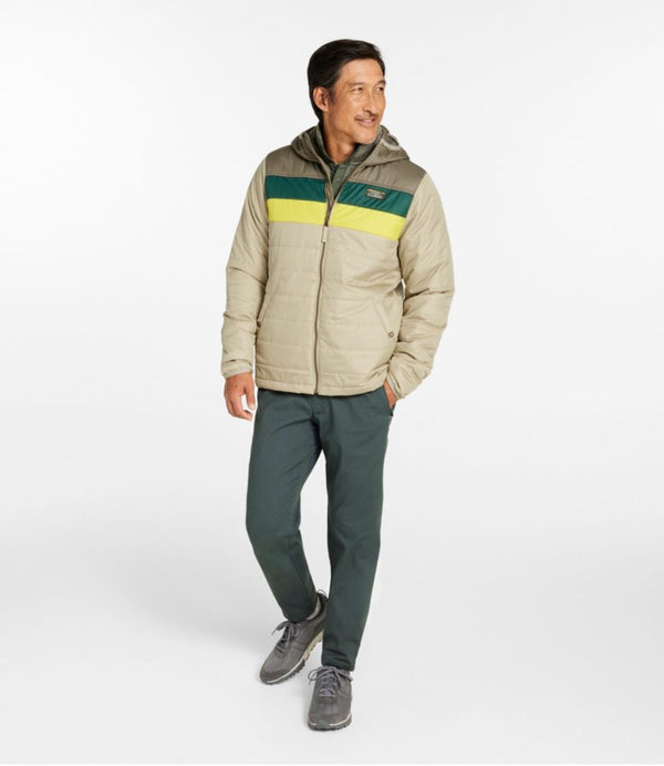 Men's Mountain Classic Puffer Hooded Jacket, Colorblock
