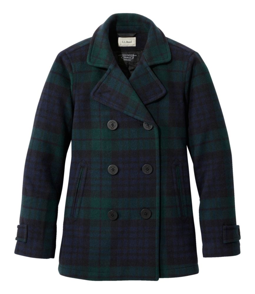 Women's Classic Lambswool Peacoat, Pattern