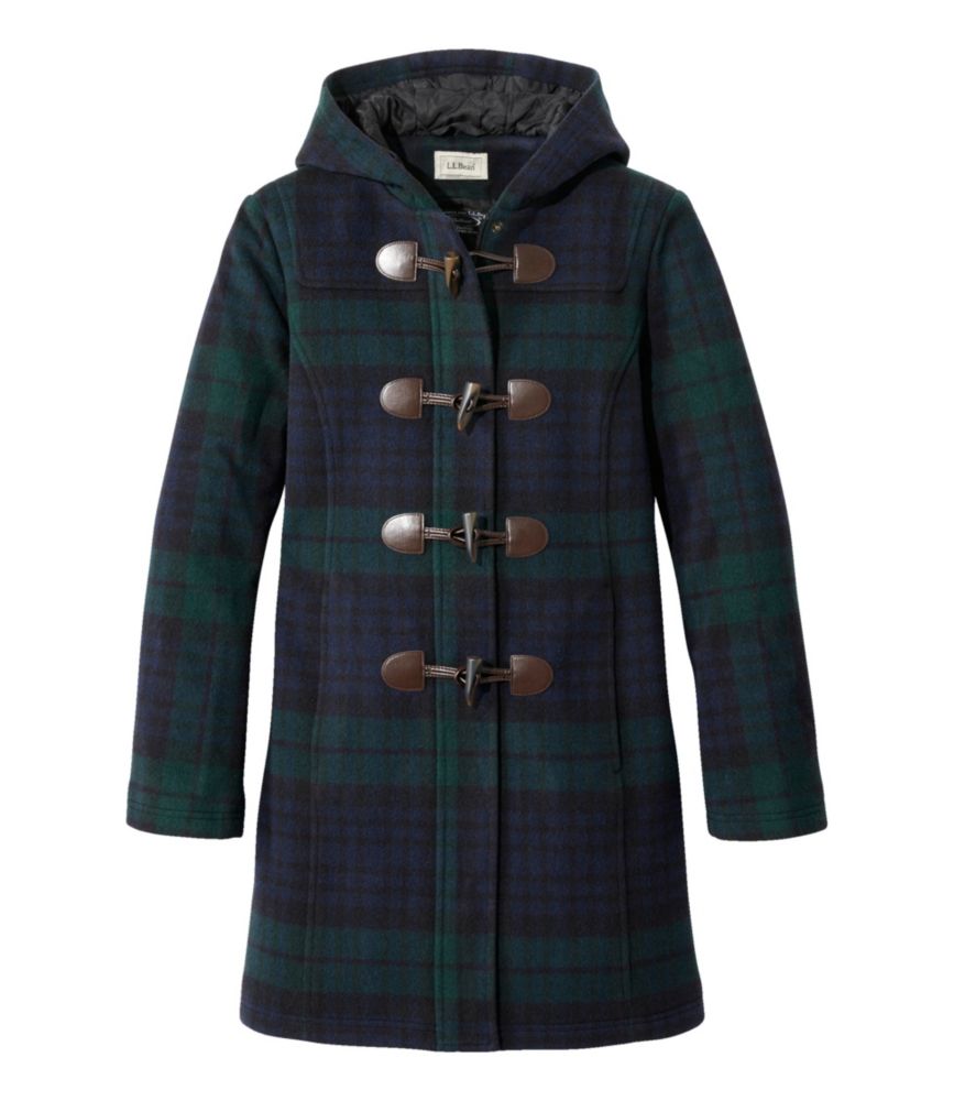 Women's Classic Lambswool Duffel Coat, Pattern