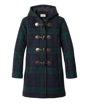 Women's Classic Lambswool Duffel Coat, Pattern