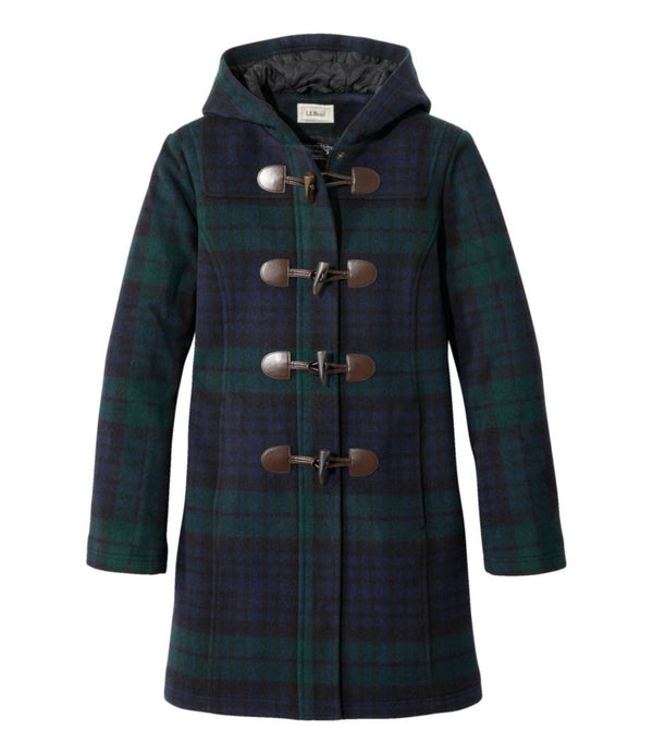 Women's Classic Lambswool Duffel Coat, Pattern