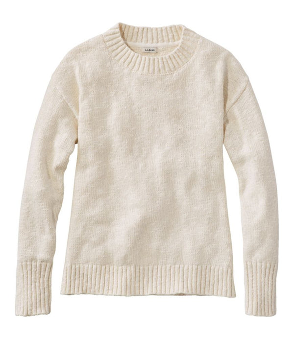 Women's Cotton Ragg Sweater, Crewneck