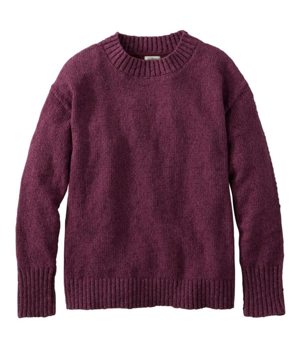 Women's Cotton Ragg Sweater, Crewneck