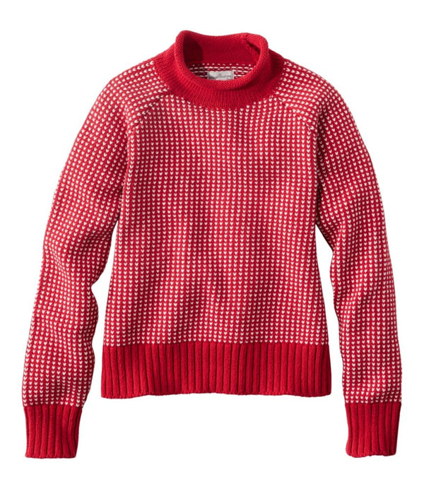 Women's Signature Original Cotton Sweater, Rollneck Novelty