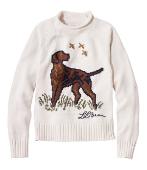 Women's Signature Original Cotton Sweater, Rollneck Novelty