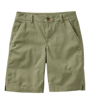 Women's Comfort Stretch Shorts, Chino Bermudas 9"