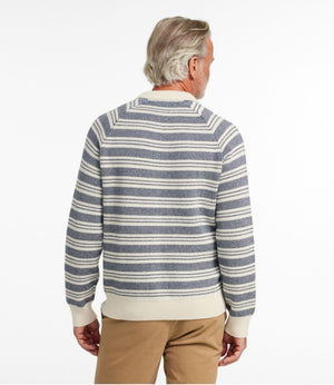 Men's Wicked Soft Cotton/Cashmere Sweater, Rugby Polo, Stripe