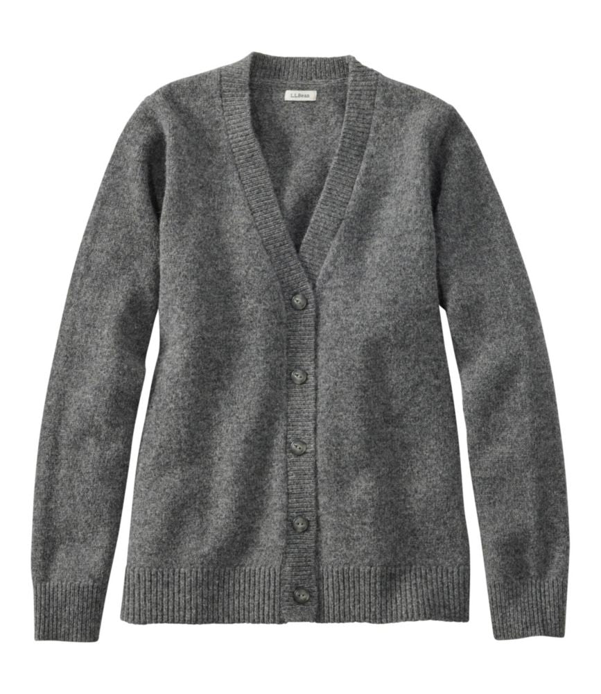 Women's Bean's Classic Ragg Wool Sweater, Button-Front Cardigan