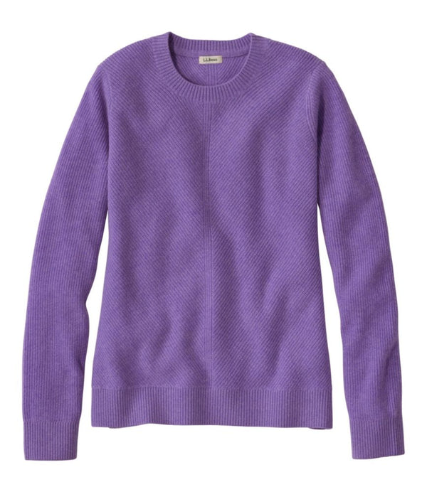 Women's Classic Cashmere Textured Sweater, Crewneck